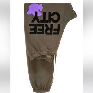 FREECITY SUPER VINTAGE SWEATPANTS SUNFADE  Bears Paw. L Excellent Condition